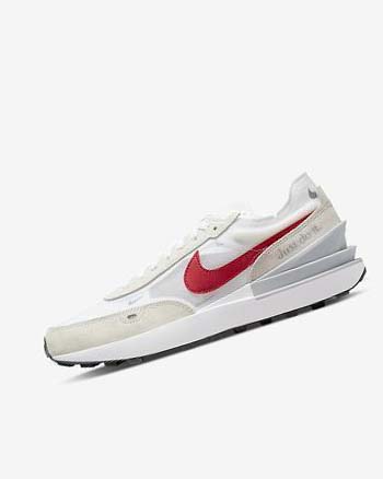 Nike Waffle One Blancos Plateados Rojos | MX 5568